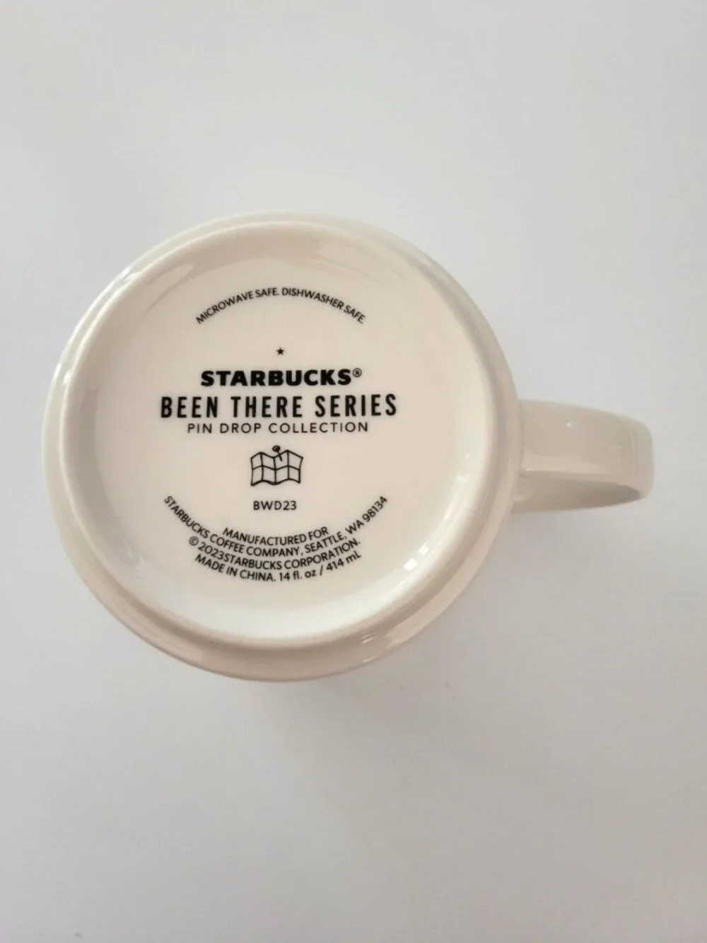 Starbucks PIKE PLACE Been There Series Pin Drop Collection 14 oz Mug NEW/NO BOX